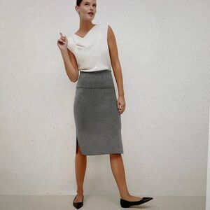 Harlem Skirt Silver Knit